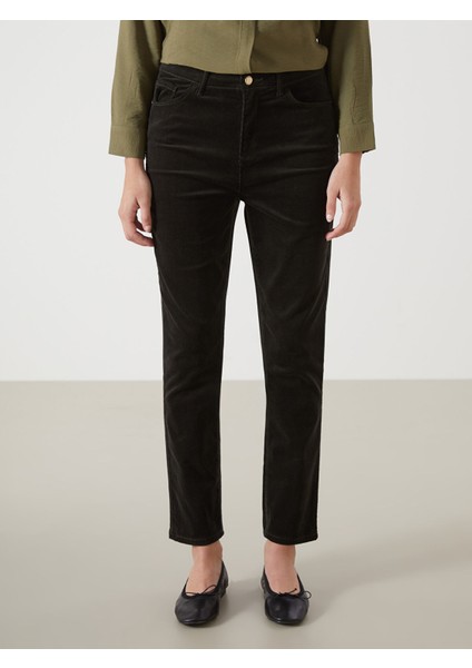 Yeni Sezon Dar Fit Kadife Kadın Pantolon fiyatları