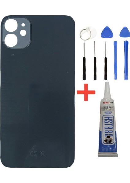 iPhone 12 Uyumlu Arka Kapak Pil Kapağı +Tamir Seti ve Yapıştırıcı Hediye