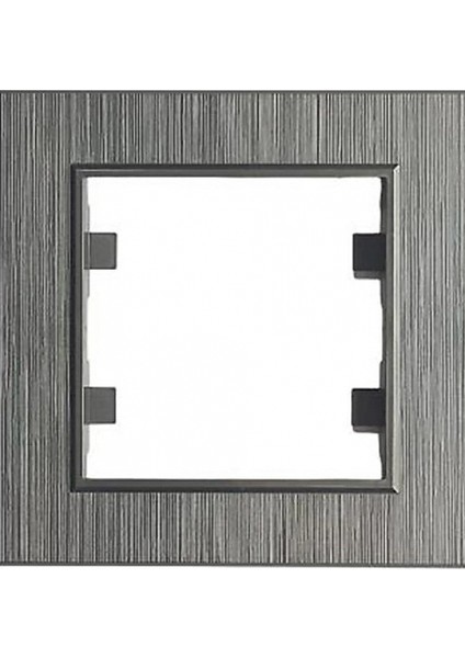 Füme 1 Li Çerçeve - Priz ve Anahtar Için Uyumlu Çerçeve