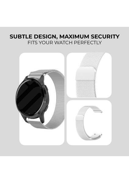 Huawei Watch Gt5 Gt4 Gt3 Gt2 GT2E/GT5 Pro Gt3 Pro Gt2 Pro (46MM) Uyumlu Metal Hasır Mıknatıslı Kordon A+Kalite Milano 22MM Android Kayış fırsatları