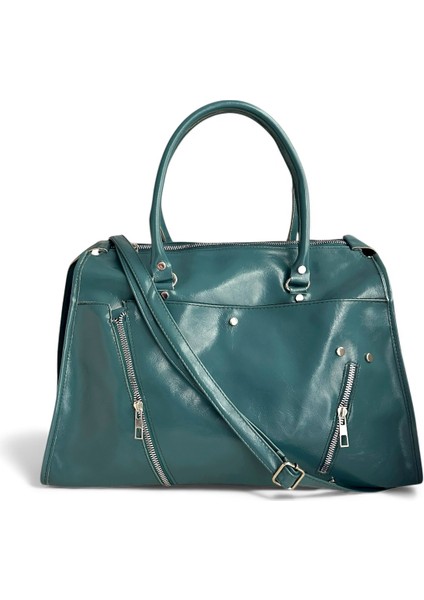 Fermuar ve Kemer Detaylı Omuz Çantası Stella