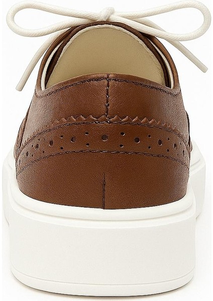 Kahverengi Oxford Hakiki Deri Ortopedik Termo Kaymaz Taban El Yapımı Erkek Çocuk Ayakkabı fırsatları