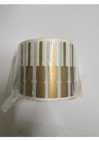 Boş Yapışkanlı Kuyumcu Yüzük Etiketi Gold Renk 54MM x 9mm fiyatları