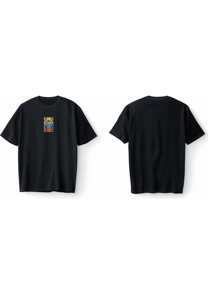 Pokemon All Caracters Pikachu Bulbasaur Charizard Baskılı Oversize Unisex Tişört T-Shirt modelleri