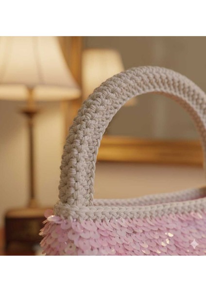 Mini Pullu Model Makrome Tığ Işi El Örgüsü Çanta modelleri