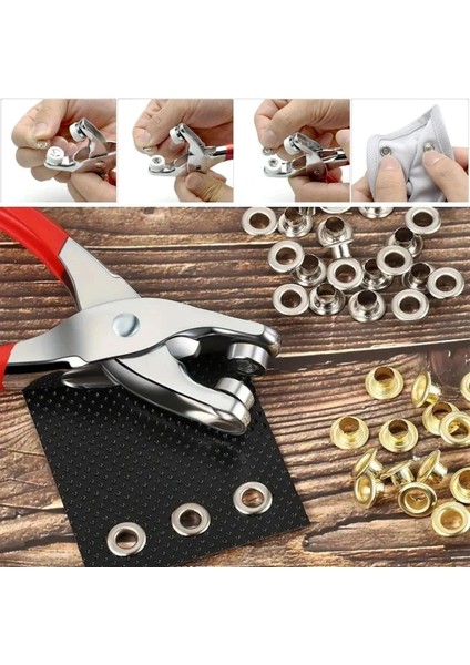 200 Adet Paslanmaz Çelik Çıtçıt ve Pense Seti Metal Çıt Çıt Makinesi (5047) fırsatları