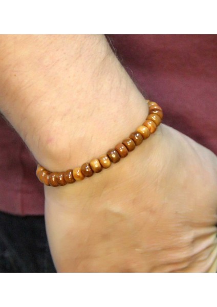 Doğal Kuka Ağacı Erkek Asansörlü Ayarlanabilir 33'lük Tesbih Bileklik EUB122 fiyatları