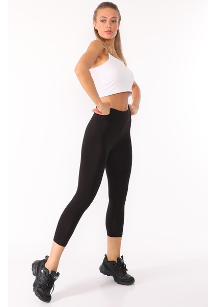 Yüksek Bel Tayt Süprem Kumaş Pamuklu Siyah fiyatları