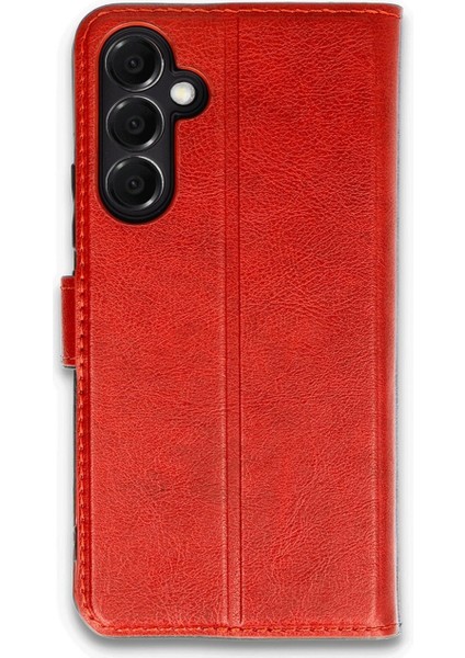 Samsung Galaxy A07 Kılıf Deri Kartlıklı Kılıf Kapaklı Kılıf Cüzdanlı Kılıf - Kırmızı fiyatları