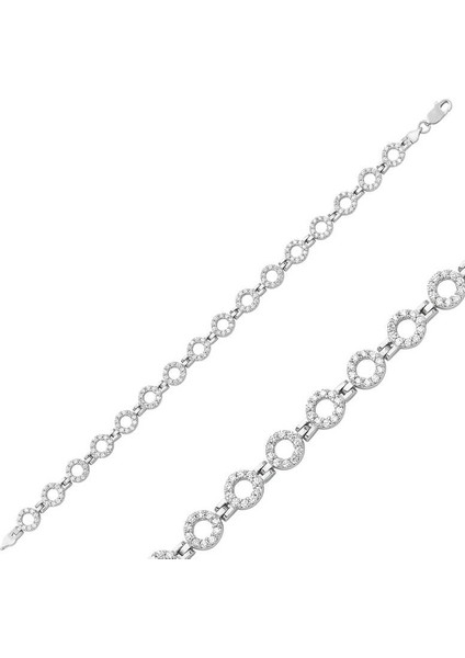 925 Ayar Gümüş Taşlı Yuvarlak Bileklik BR0460256 (770770)