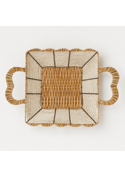Kare Hasır Ekmek Sepeti-24 cm x 24 cm x 7 cm modelleri