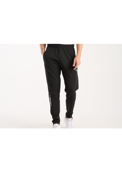 Slim Fit Siyah Yazılı Eşofman Altı