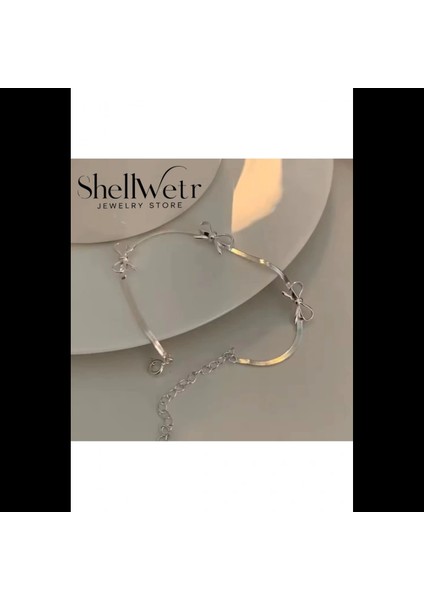 Princess 925 Ayar Gümüş Kaplama Bileklik Fiyonlu Bileklik Gümüş fiyatları