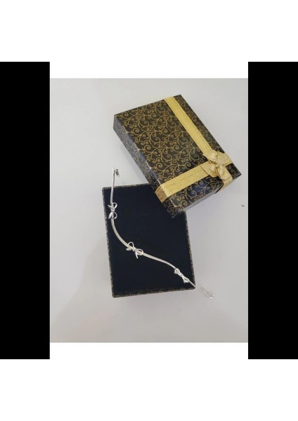 Princess 925 Ayar Gümüş Kaplama Bileklik Fiyonlu Bileklik Gümüş modelleri