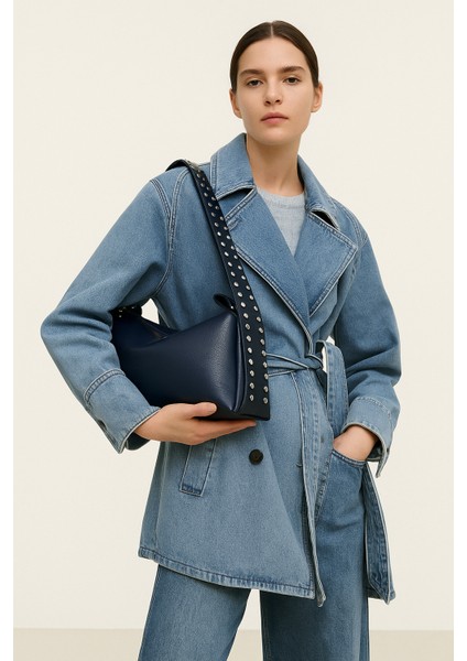 Zımba Detaylı Omuz Çantası Bianca