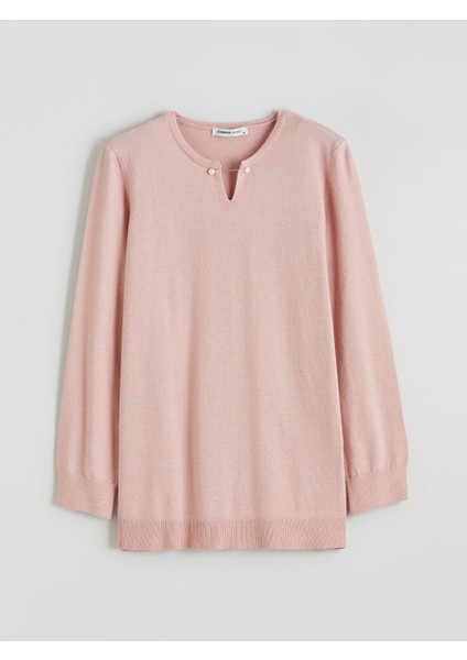 Yeni Sezon Bisiklet Yaka Kadın Triko Kazak