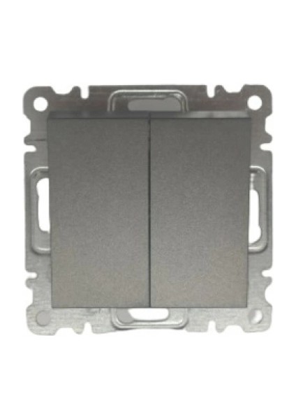 Füme Komutatör Anahtar Çerçevesiz - Priz ve Anahtar Için Uyumlu Çerçeve