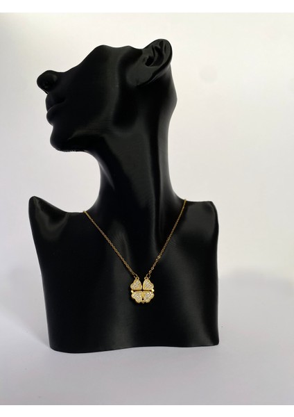 Açılabilen Kalp-Yonca Kolye