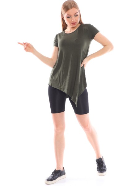 Çapraz Kesim Viskon Kumaş Casual Beyaz Tunik modelleri