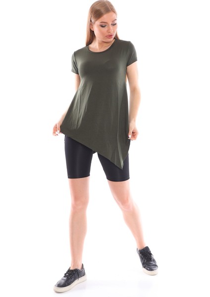 Çapraz Kesim Viskon Kumaş Casual Beyaz Tunik fırsatları