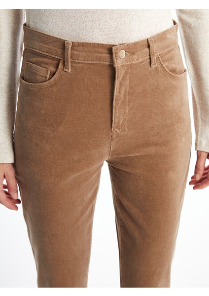 Yeni Sezon Dar Fit Kadife Kadın Pantolon fırsatları