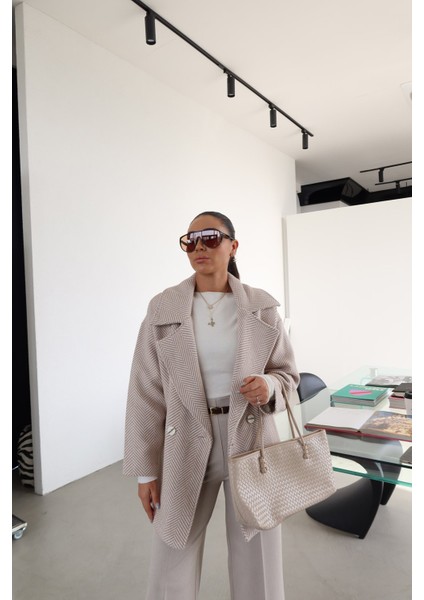 Balık Sırtı Kruvaze Yaka Kaban modelleri