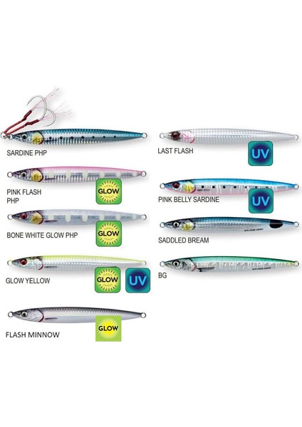 3D Slim Jig Minnow 100 gr 15 cm Metal Jig Yem