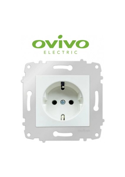 Beyaz Topraklı Priz Çerçevesiz Grano - Priz ve Anahtar Için Uyumlu Çerçeve fiyatları