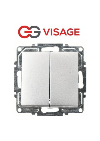 Visage Ambiance Gümüş Komütatör Anahtar Çerçevesiz - Priz ve Anahtar Için Uyumlu Çerçeve fiyatları