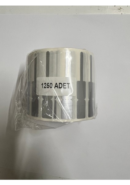 Etiket Kuyumcu Yüzük Barkod Etiketi 54MM x 9mm Gümüş Renk