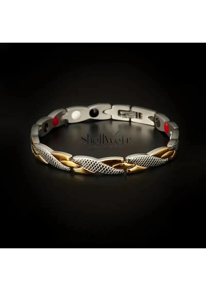 King Argelon Erkek 925 Gümüş Kaplama Mıknatıslı Bileklik Özel Tasarım Luxery Bileklik fiyatları