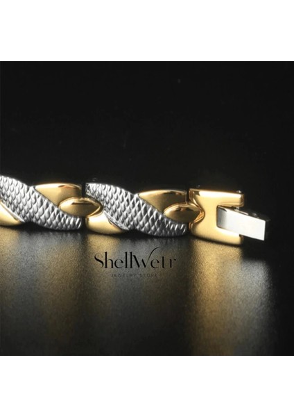 King Argelon Erkek 925 Gümüş Kaplama Mıknatıslı Bileklik Özel Tasarım Luxery Bileklik fırsatları