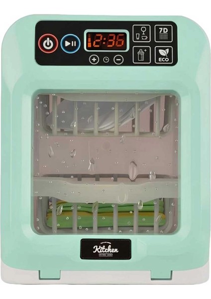 Dokunmatik Ekranlı ve Sesli Oyuncak Bulaşık Makinesi