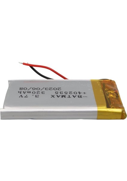 402535 3.7V 320MAH Lityum Polimer (Li-Po) Batarya Ciklet Pil modelleri