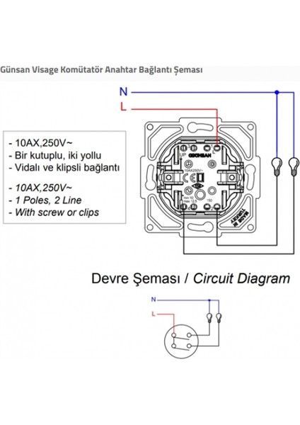 Visage Beyaz Komütatör Anahtar Çerçevesiz - Priz ve Anahtar Için Uyumlu Çerçeve modelleri
