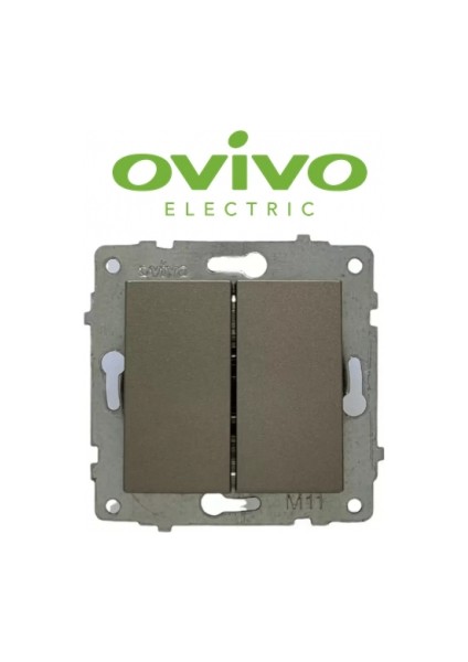 Antrasit Komutatör Anahtar Çerçevesiz Grano - Priz ve Anahtar Için Uyumlu Çerçeve