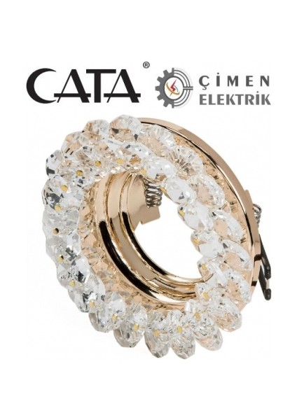 Cata Ct 6596 Papatya Kristal Cam Spot Kasası