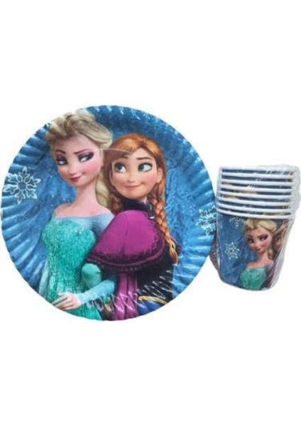 Frozen (Karlar Ülkesi) Temalı 8 Kişilik Parti Seti fiyatları