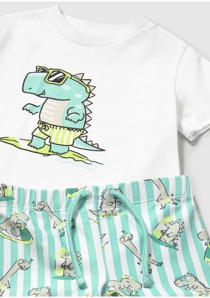 Erkek Bebek Tişört Mayo 2 Li Set 1648