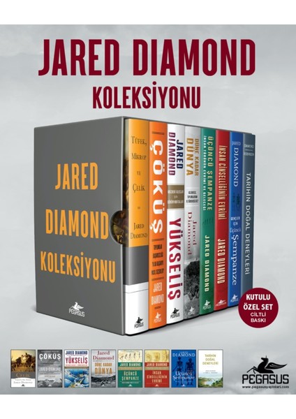 Jared Diamond Koleksiyonu Kutulu Özel Set (8 Kitap) Ciltli Baskı
