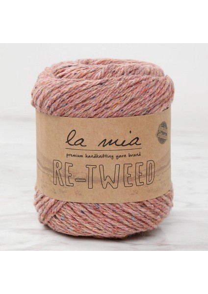 La Mia Re-Tweed Gül Kurusu Melanj El Örgü Ipi - L1