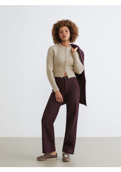 Yeni Sezon Regular Fit Geniş Paça Kadın Pantolon