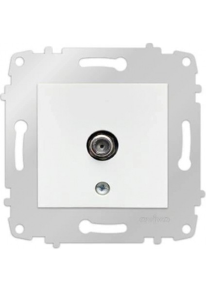Beyaz Tv Prizi F Konnektörlü Çerçevesiz Grano - Priz ve Anahtar Için Uyumlu Çerçeve fiyatları