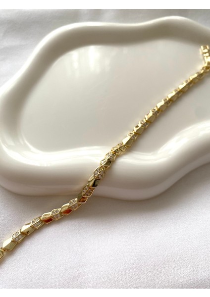 Alpjewel 316LZirkon Taşlı Geometrik Xupıng Bileklik Çelik Kararmaz fiyatları