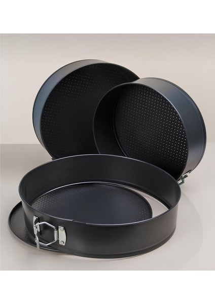 3'lü Kelepçeli Kek Kalıbı Seti fiyatları