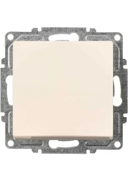 Visage Krem Tekli Anahtar Çerçevesiz - Priz ve Anahtar Için Uyumlu Çerçeve