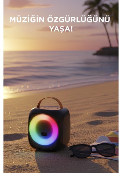 KTS-2387 Taşınabilir Wireless Hoparlör 12W Rgb Işıklı fiyatları
