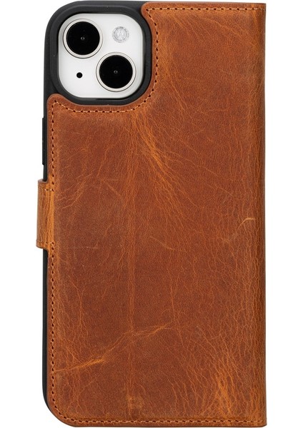 Apple iPhone 15 Plus Uyumlu Deri Cüzdanlı Kılıf Mwwn G19 Taba indirimleri