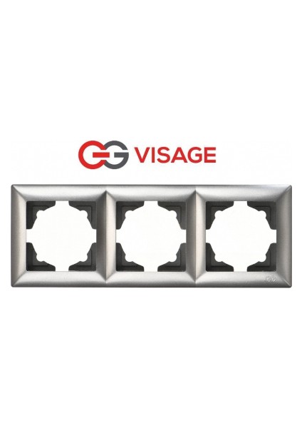 Visage Ambiance Füme 3 Lü Çerçeve - Priz ve Anahtar Için Uyumlu Çerçeve fiyatları
