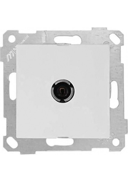 Beyaz Tv Prizi F Konnektörlü Çerçevesiz - Priz ve Anahtar Için Uyumlu Çerçeve fiyatları